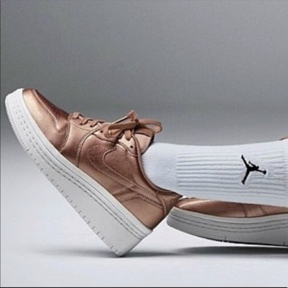 Nike Shoes - NWT Nike Air Jordan  rose gold